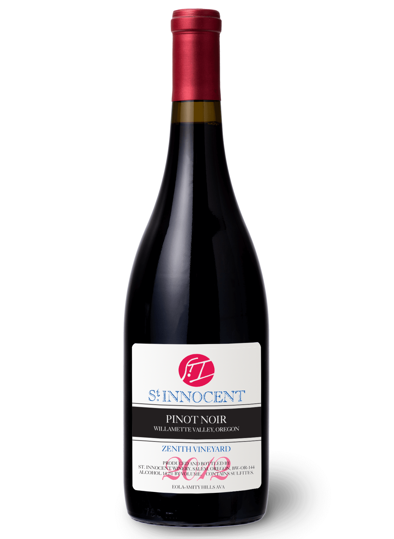 Bottle of 2012 St. Innocent Pinot Noir